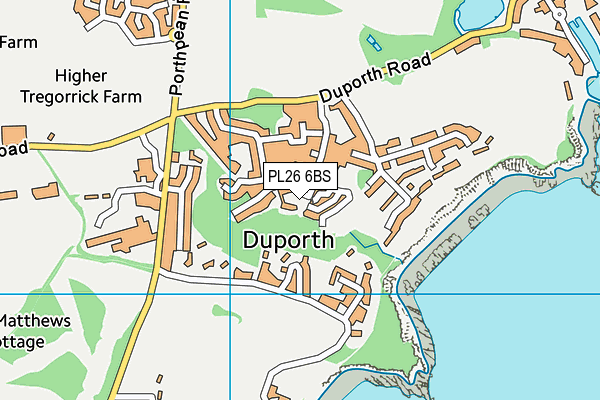 PL26 6BS map - OS VectorMap District (Ordnance Survey)