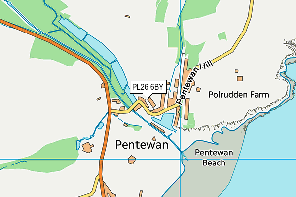 PL26 6BY map - OS VectorMap District (Ordnance Survey)