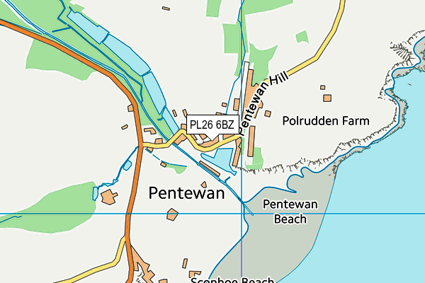 PL26 6BZ map - OS VectorMap District (Ordnance Survey)