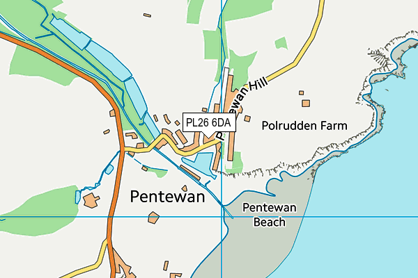 PL26 6DA map - OS VectorMap District (Ordnance Survey)