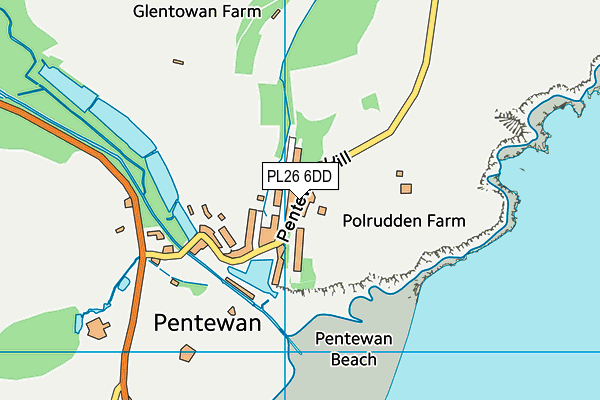 PL26 6DD map - OS VectorMap District (Ordnance Survey)