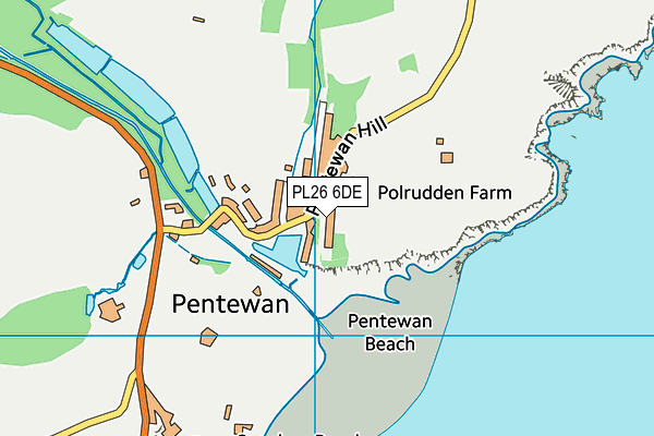 PL26 6DE map - OS VectorMap District (Ordnance Survey)