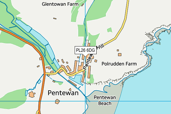 PL26 6DG map - OS VectorMap District (Ordnance Survey)