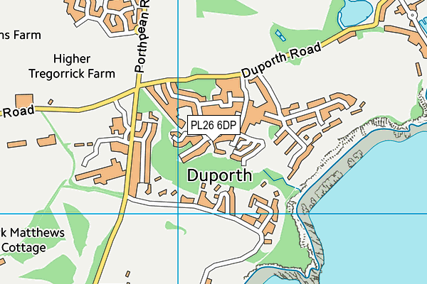PL26 6DP map - OS VectorMap District (Ordnance Survey)