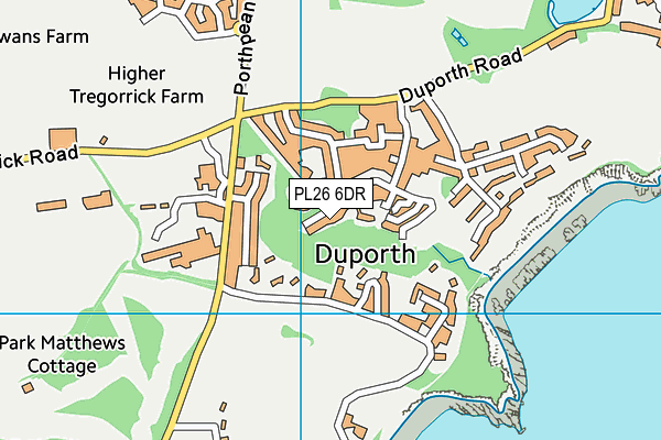 PL26 6DR map - OS VectorMap District (Ordnance Survey)