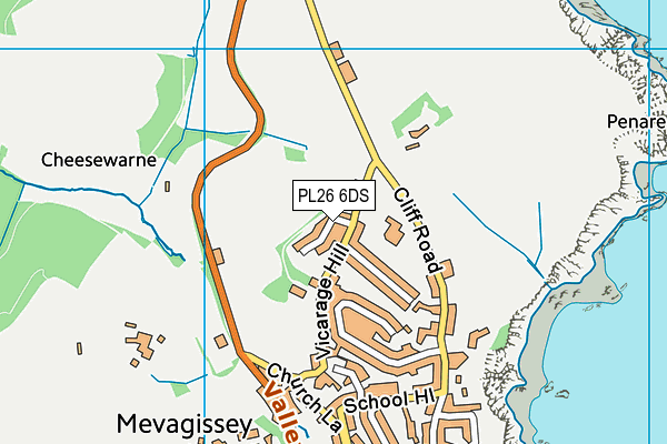 PL26 6DS map - OS VectorMap District (Ordnance Survey)