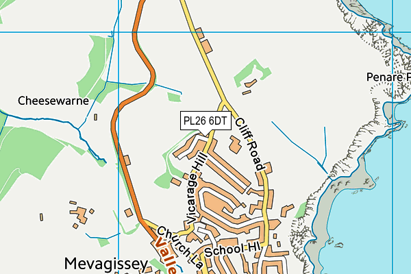 PL26 6DT map - OS VectorMap District (Ordnance Survey)