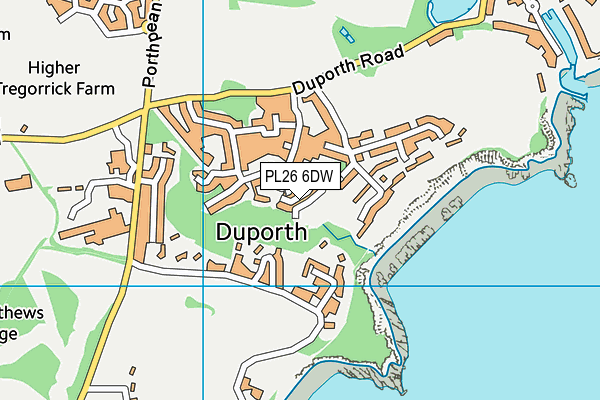 PL26 6DW map - OS VectorMap District (Ordnance Survey)