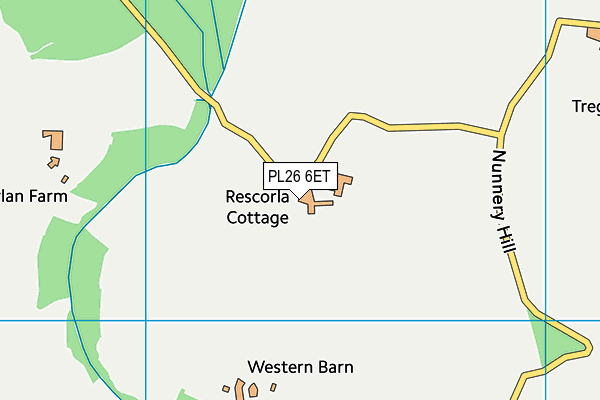 PL26 6ET map - OS VectorMap District (Ordnance Survey)