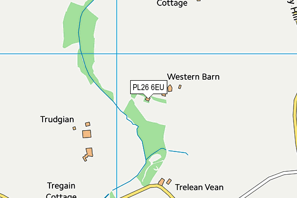 PL26 6EU map - OS VectorMap District (Ordnance Survey)