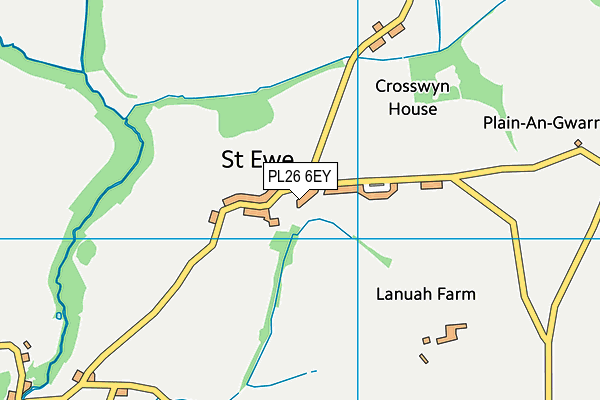 PL26 6EY map - OS VectorMap District (Ordnance Survey)