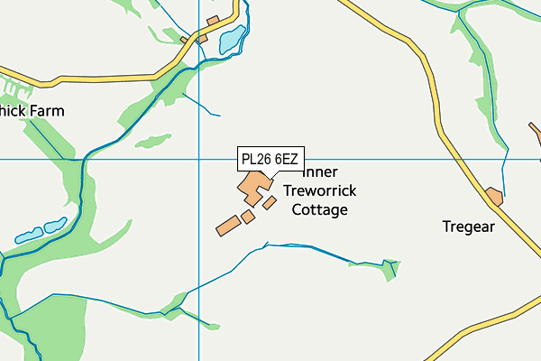 PL26 6EZ map - OS VectorMap District (Ordnance Survey)