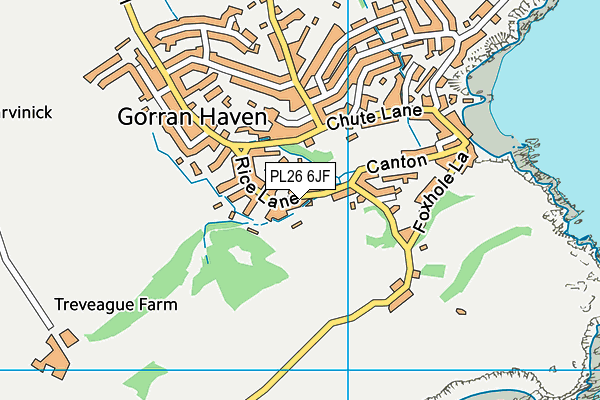 PL26 6JF map - OS VectorMap District (Ordnance Survey)