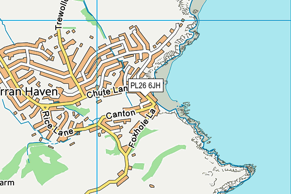 PL26 6JH map - OS VectorMap District (Ordnance Survey)