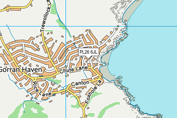 PL26 6JL map - OS VectorMap District (Ordnance Survey)