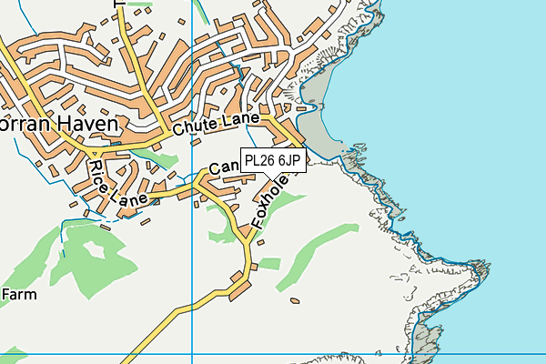 PL26 6JP map - OS VectorMap District (Ordnance Survey)