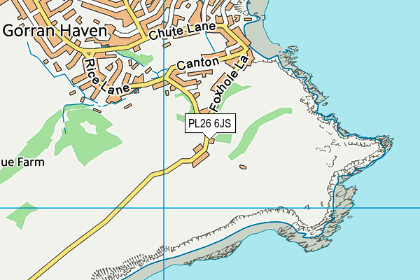 PL26 6JS map - OS VectorMap District (Ordnance Survey)