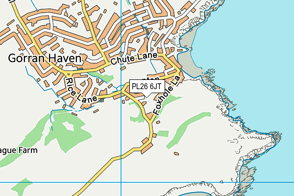 PL26 6JT map - OS VectorMap District (Ordnance Survey)