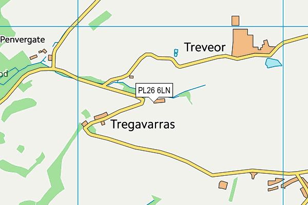PL26 6LN map - OS VectorMap District (Ordnance Survey)