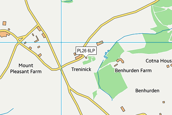 PL26 6LP map - OS VectorMap District (Ordnance Survey)