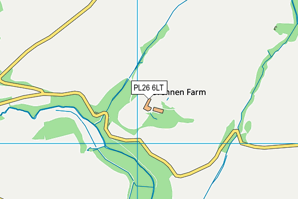 PL26 6LT map - OS VectorMap District (Ordnance Survey)