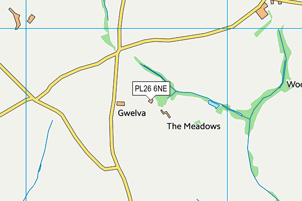 PL26 6NE map - OS VectorMap District (Ordnance Survey)