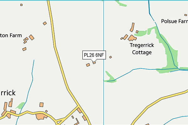 PL26 6NF map - OS VectorMap District (Ordnance Survey)