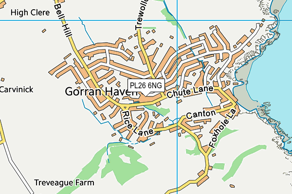 PL26 6NG map - OS VectorMap District (Ordnance Survey)