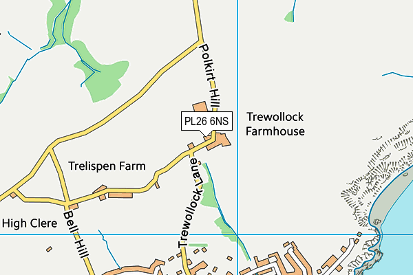 PL26 6NS map - OS VectorMap District (Ordnance Survey)