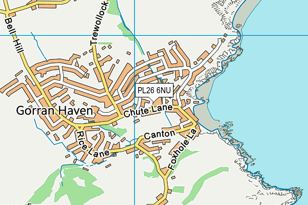 PL26 6NU map - OS VectorMap District (Ordnance Survey)