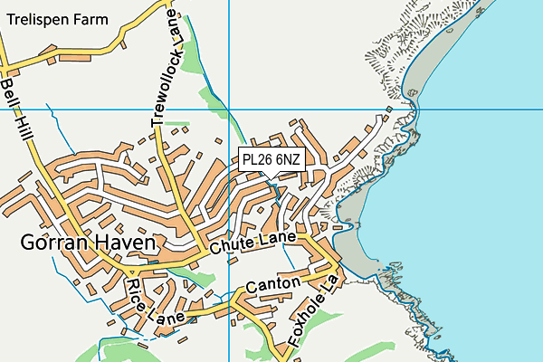 PL26 6NZ map - OS VectorMap District (Ordnance Survey)