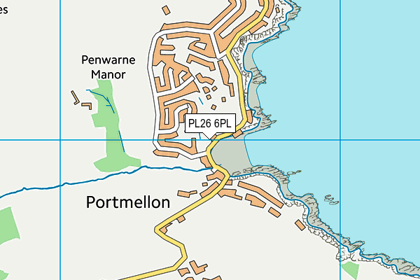 PL26 6PL map - OS VectorMap District (Ordnance Survey)