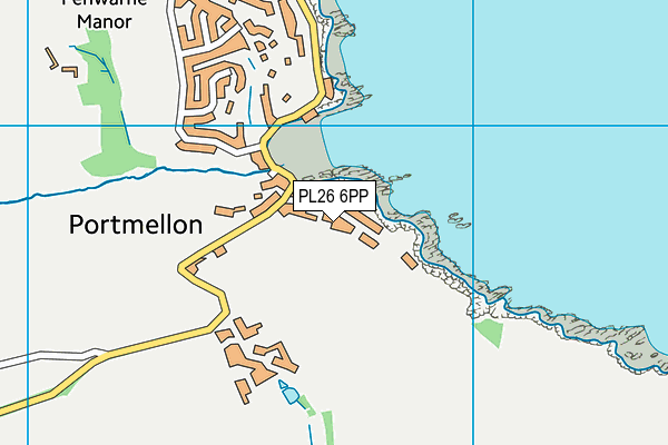 PL26 6PP map - OS VectorMap District (Ordnance Survey)