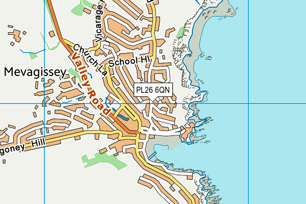 PL26 6QN map - OS VectorMap District (Ordnance Survey)