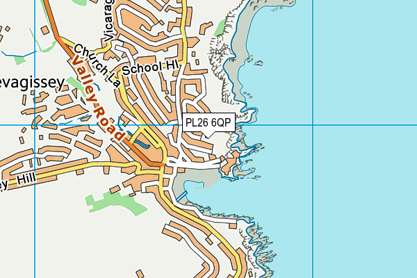 PL26 6QP map - OS VectorMap District (Ordnance Survey)