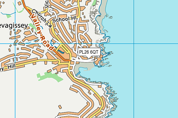 PL26 6QT map - OS VectorMap District (Ordnance Survey)