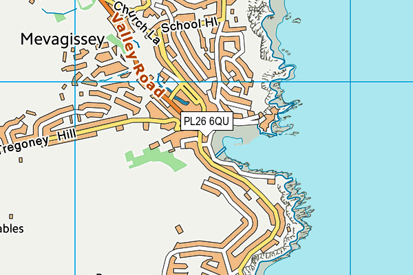 PL26 6QU map - OS VectorMap District (Ordnance Survey)