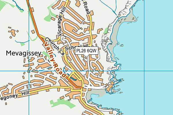 PL26 6QW map - OS VectorMap District (Ordnance Survey)