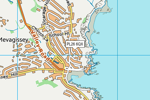 PL26 6QX map - OS VectorMap District (Ordnance Survey)