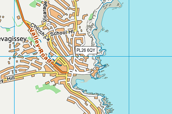 PL26 6QY map - OS VectorMap District (Ordnance Survey)