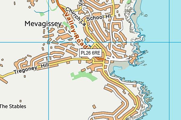 PL26 6RE map - OS VectorMap District (Ordnance Survey)