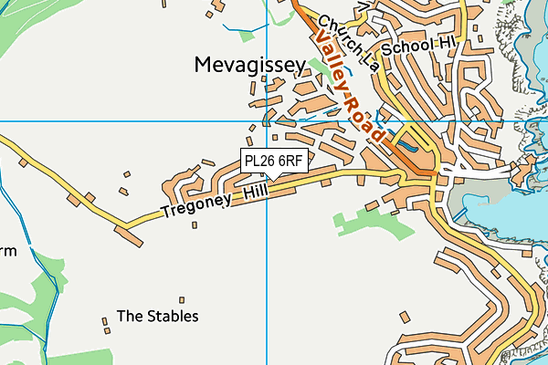 PL26 6RF map - OS VectorMap District (Ordnance Survey)