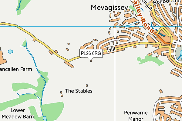PL26 6RG map - OS VectorMap District (Ordnance Survey)