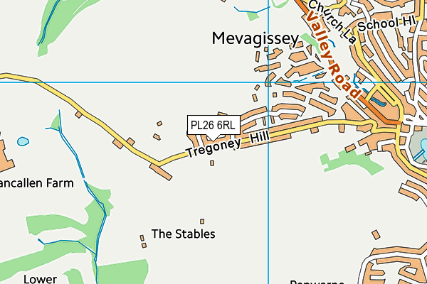 PL26 6RL map - OS VectorMap District (Ordnance Survey)