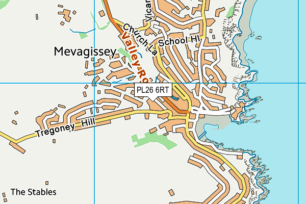 PL26 6RT map - OS VectorMap District (Ordnance Survey)