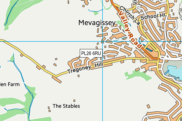 PL26 6RU map - OS VectorMap District (Ordnance Survey)