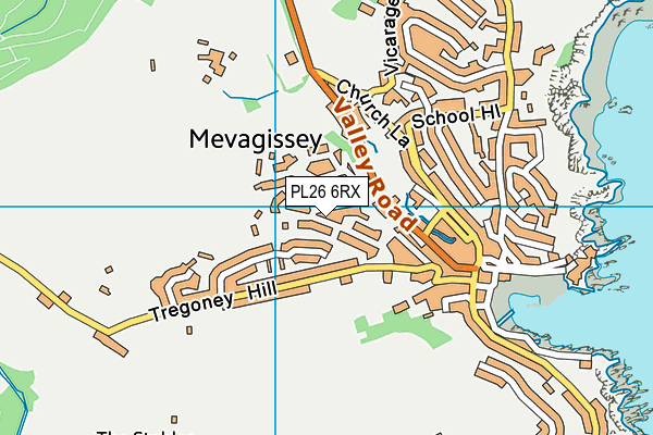 PL26 6RX map - OS VectorMap District (Ordnance Survey)