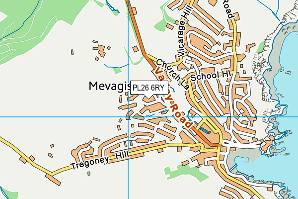 PL26 6RY map - OS VectorMap District (Ordnance Survey)