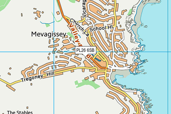 PL26 6SB map - OS VectorMap District (Ordnance Survey)