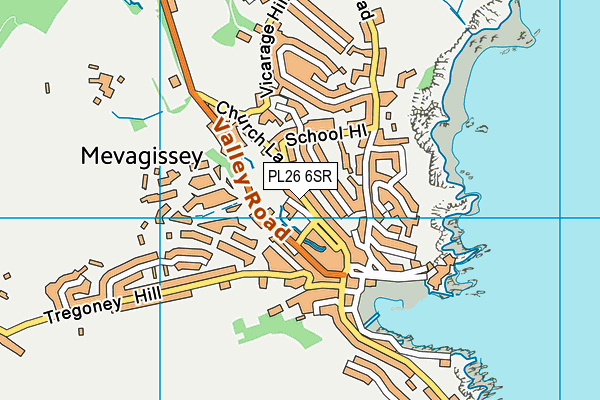 PL26 6SR map - OS VectorMap District (Ordnance Survey)